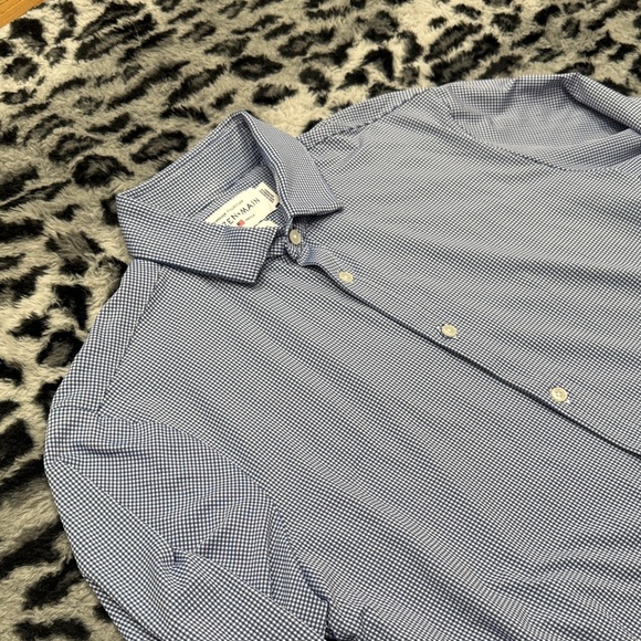 Mizzen+Main Navy Checkered Dress Shirt - Picture 3 of 7